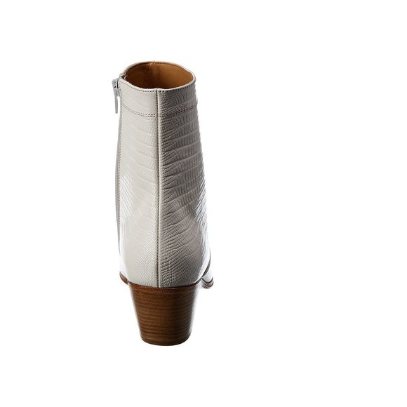 CELINE Cubaine Croc-Embossed Leather Boot - Picture 3 of 6